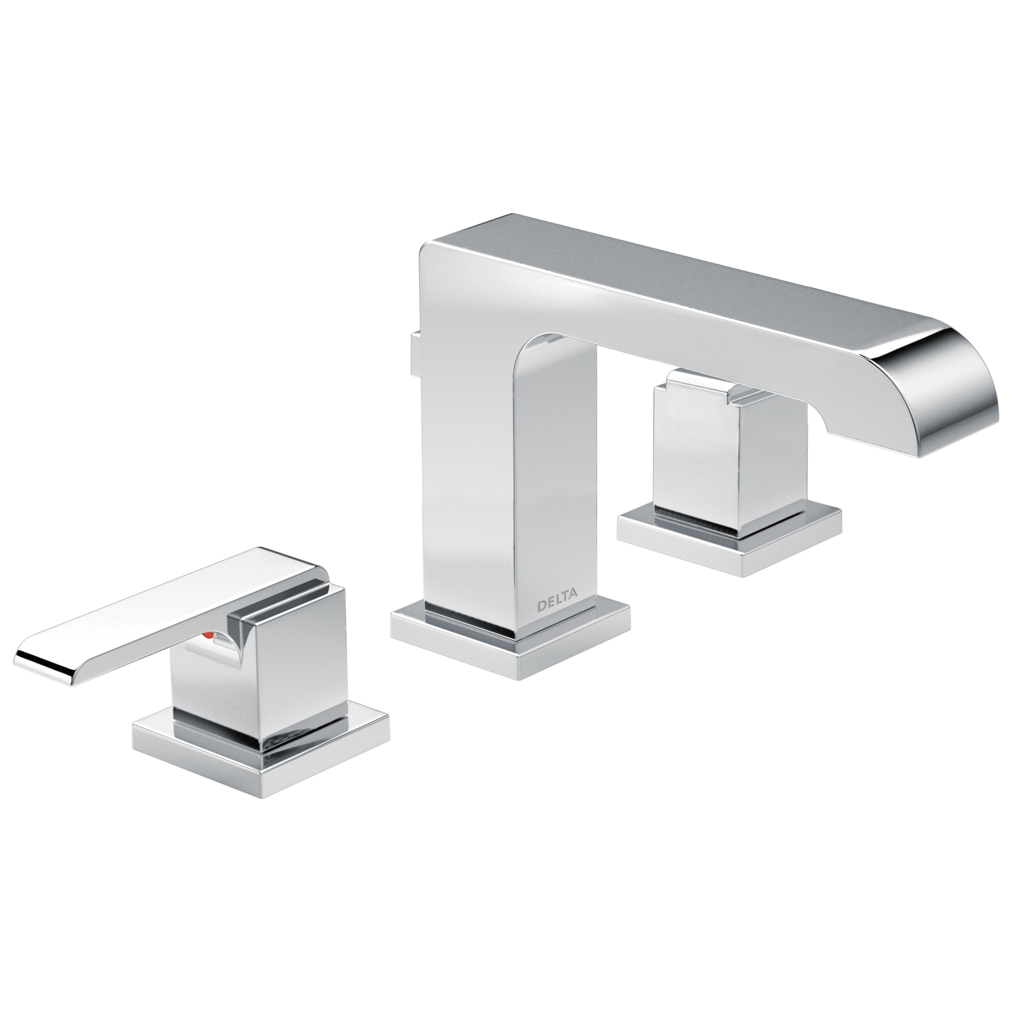 chrome bathroom faucet
