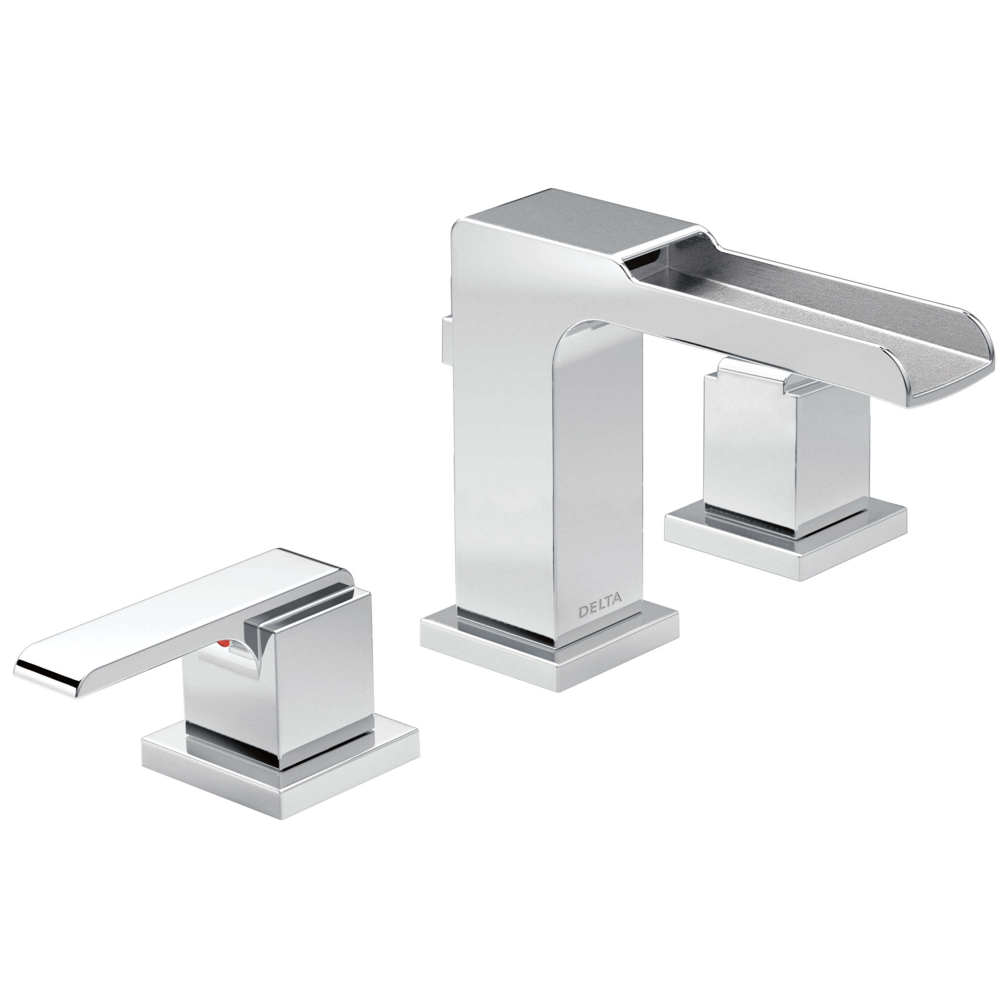 chrome bathroom faucet