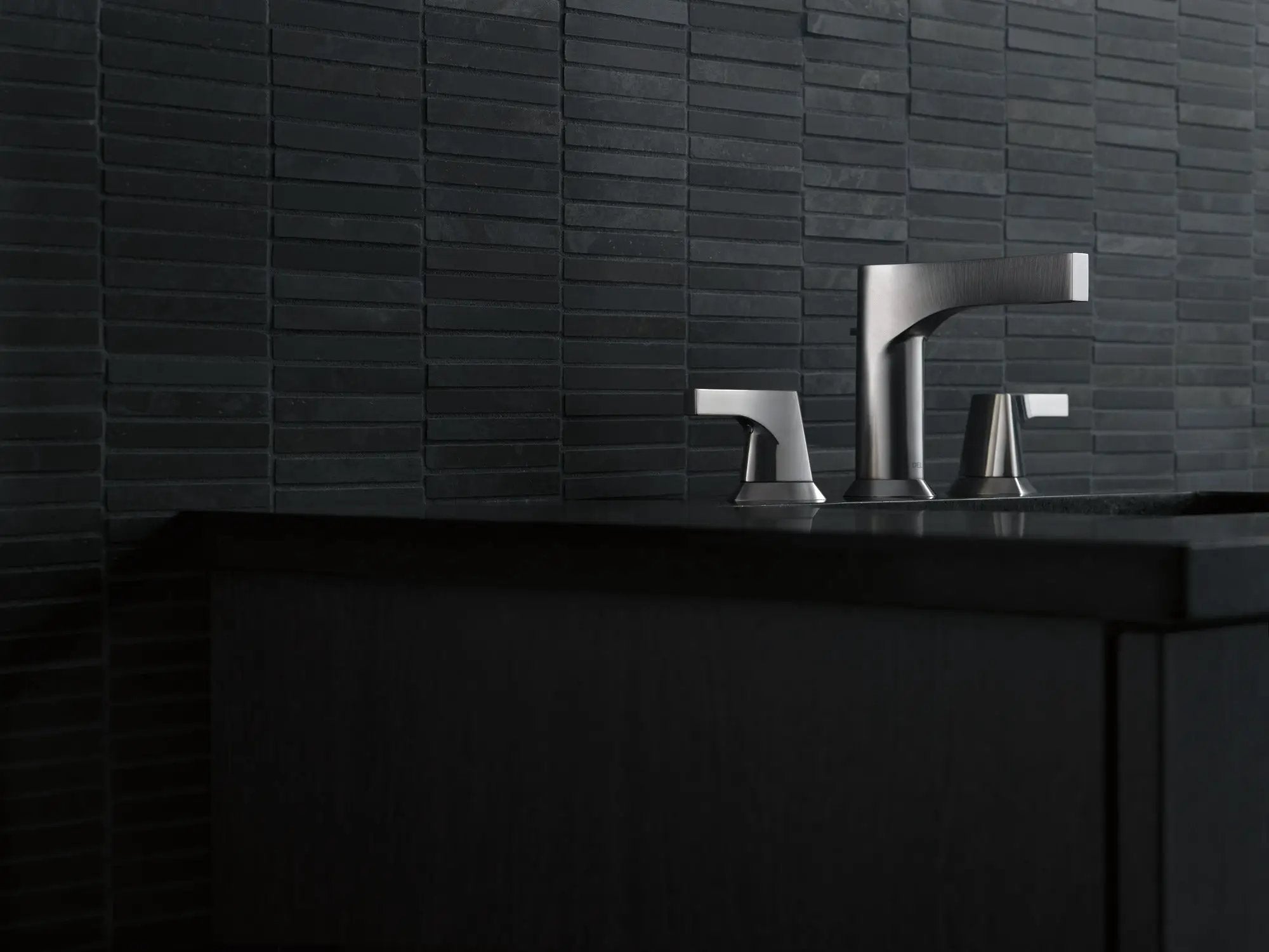 stainless bathroom faucet