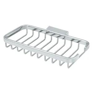 polished chrome wire basket