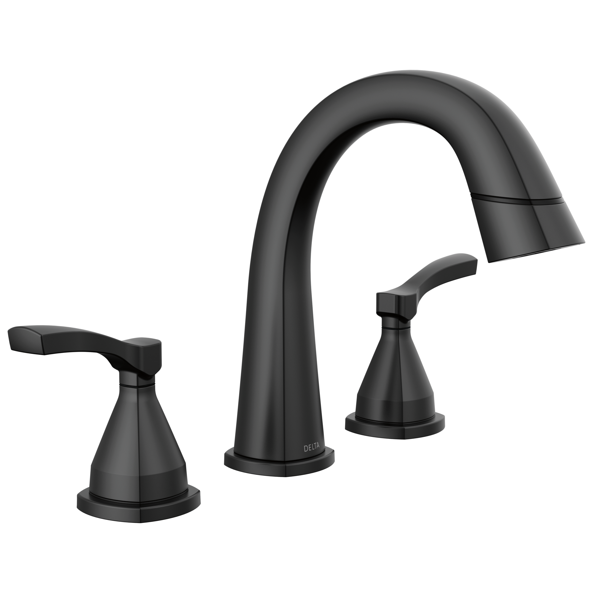 Delta Stryke Two Handle Widespread Pull Down Bathroom Faucet by Delta