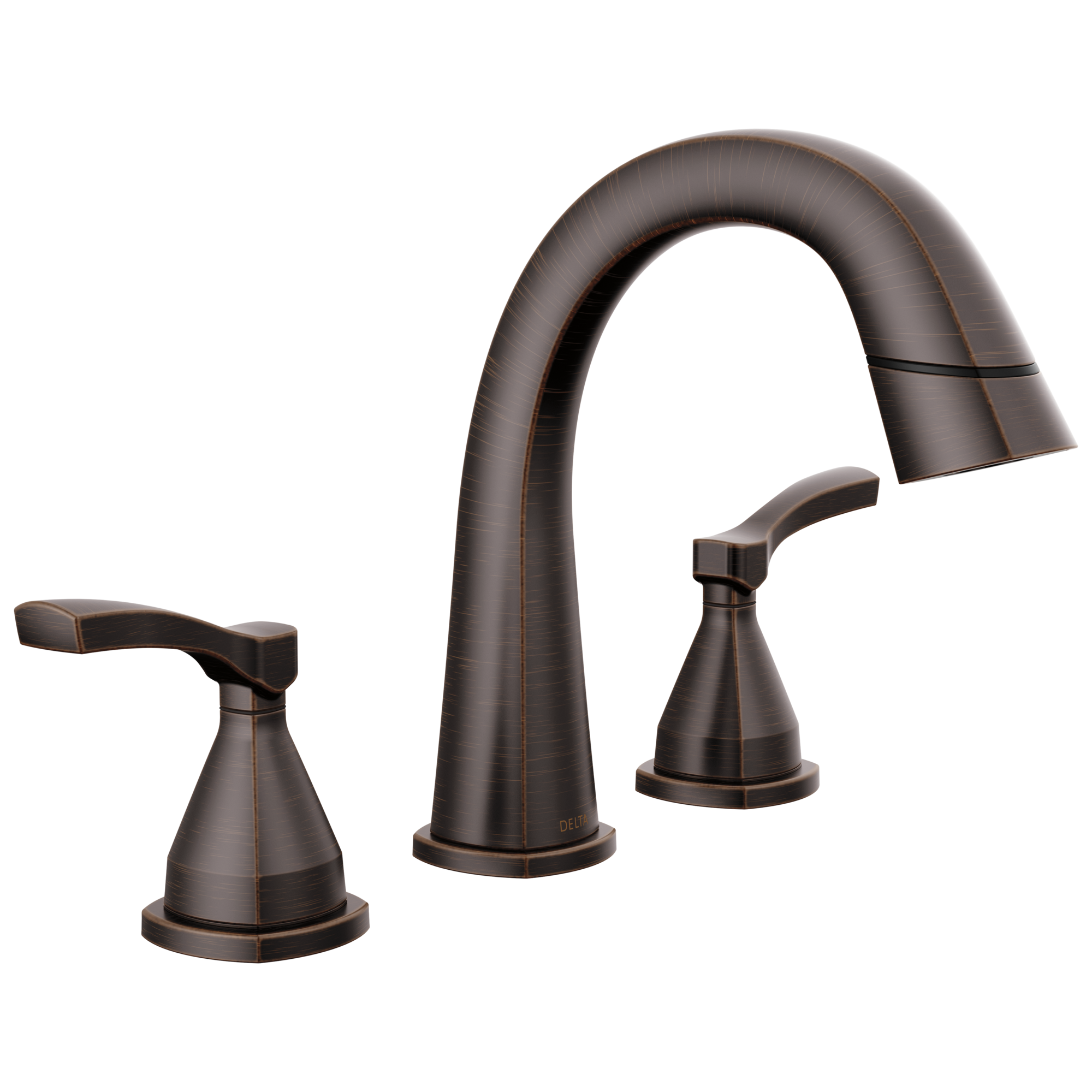 Delta Stryke Two Handle Widespread Pull Down Bathroom Faucet by Delta