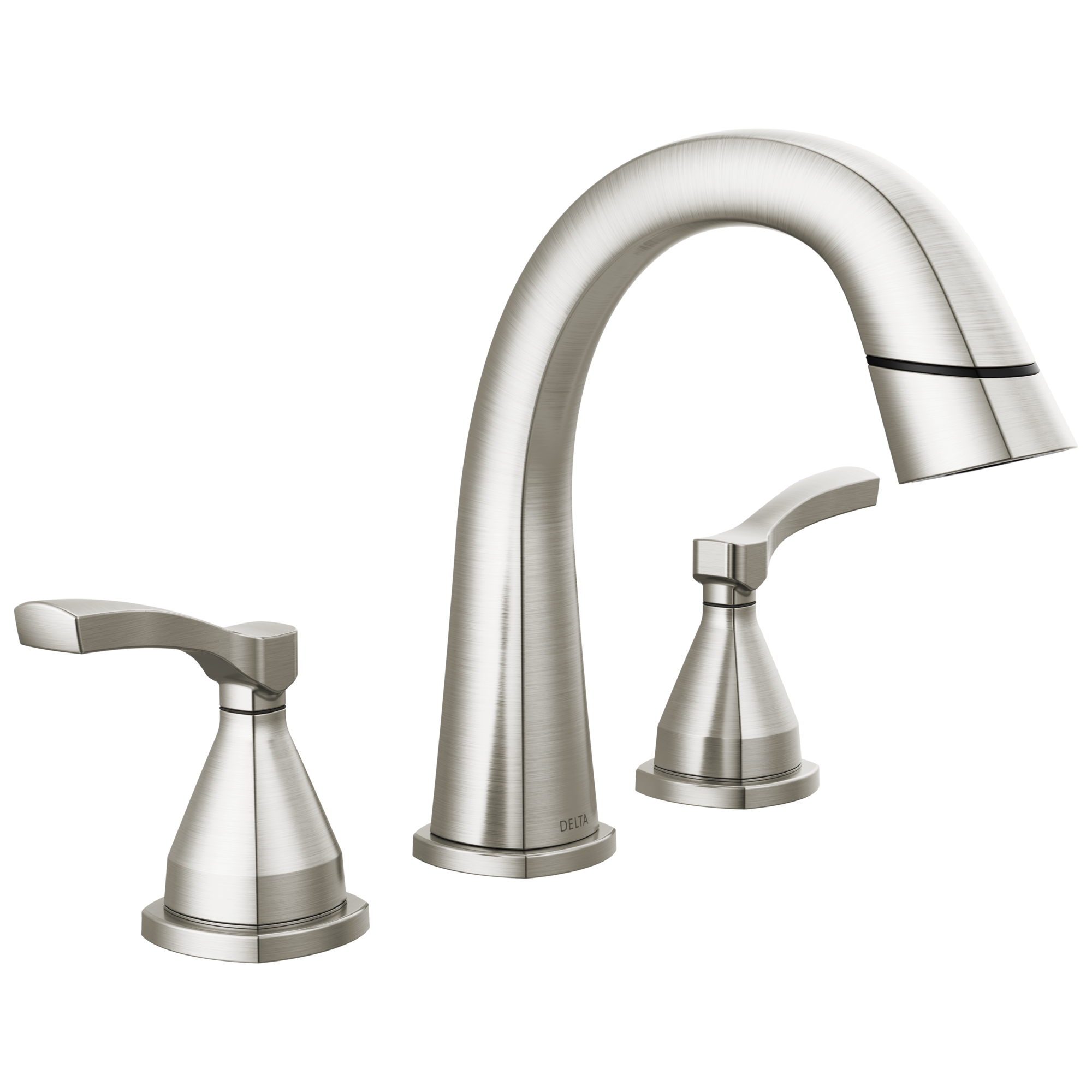 Delta Stryke Two Handle Widespread Pull Down Bathroom Faucet by Delta