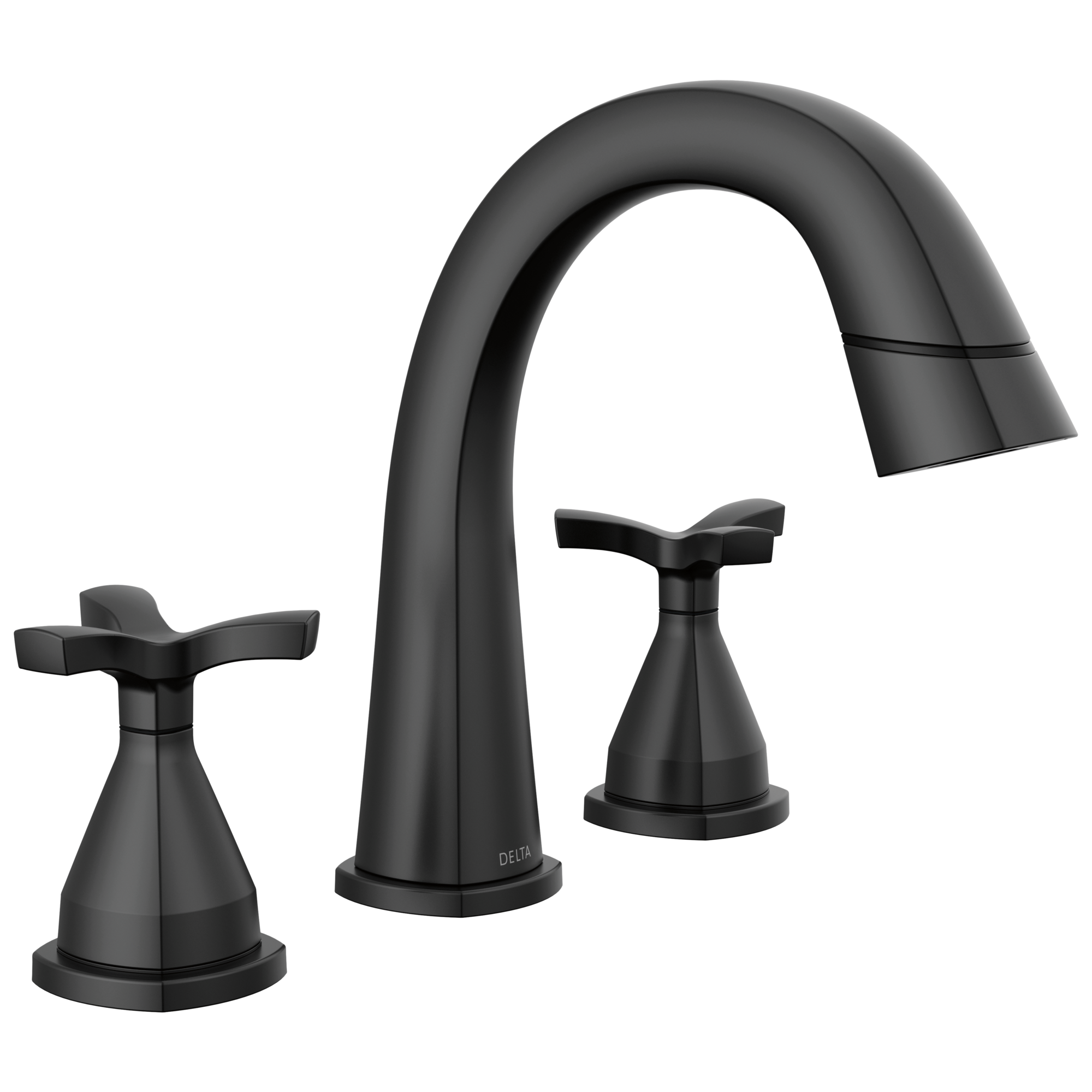 Delta Stryke Two Handle Widespread Pull Down Bathroom Faucet by Delta