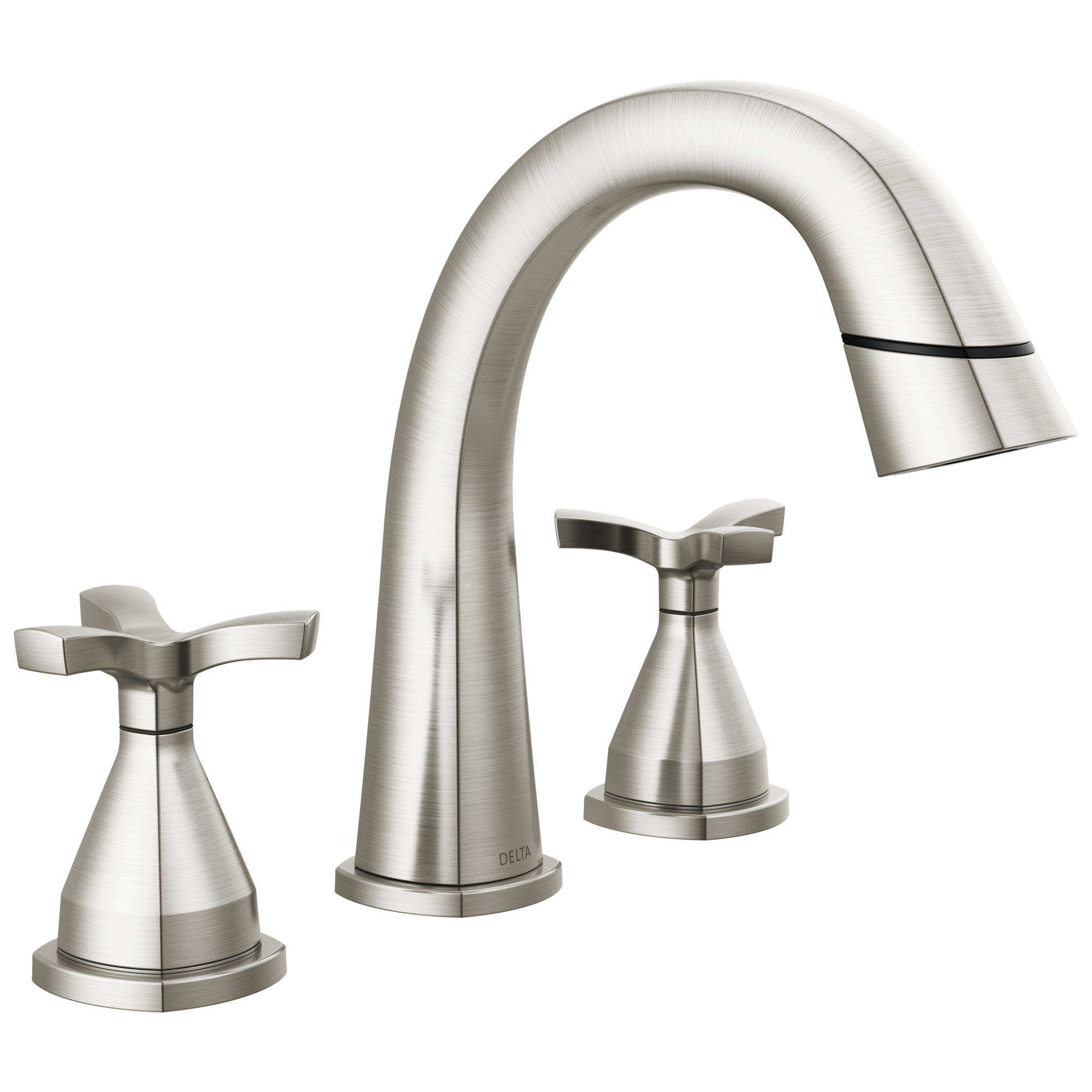 Delta Stryke Two Handle Widespread Pull Down Bathroom Faucet by Delta
