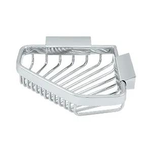 polished chrome wire basket