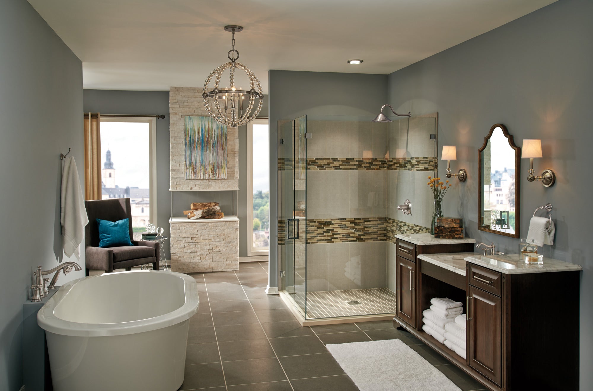 stainless bathroom faucet