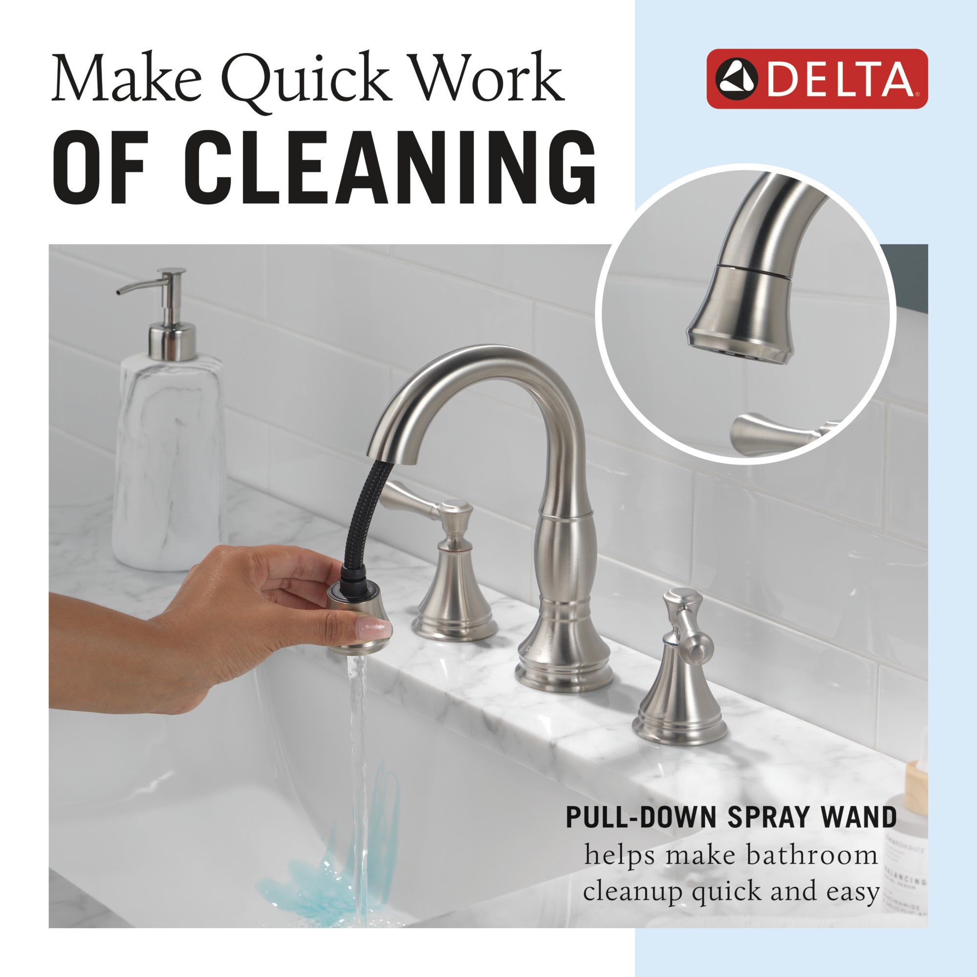 stainless bathroom faucet