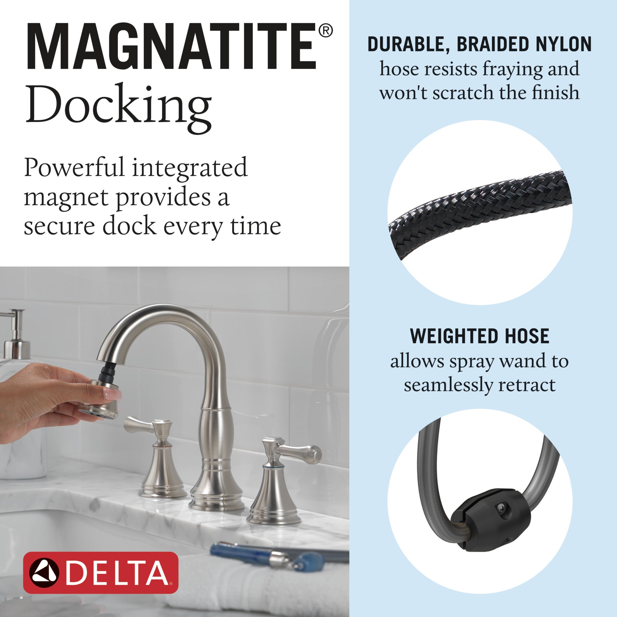 stainless bathroom faucet