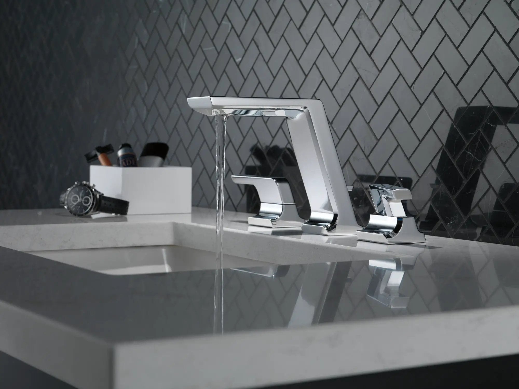 lumicoat chrome bathroom faucet
