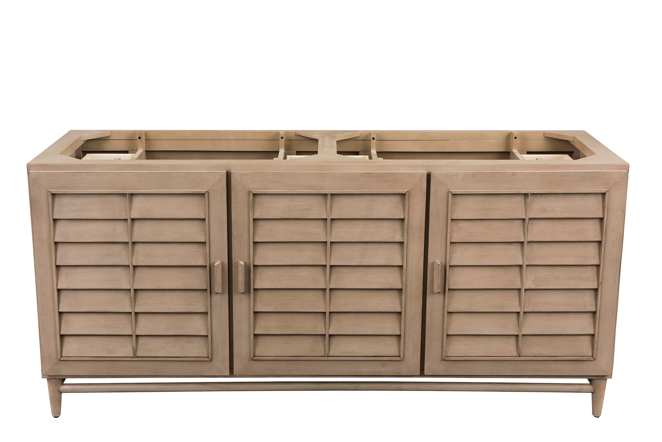 James Martin Vanities Portland 72" Double Vanity Whitewashed Walnut