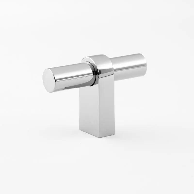 polished chrome t knob