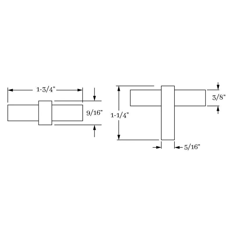 t knob dimension