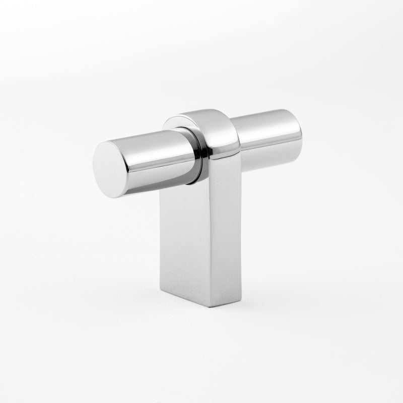 polished chrome t knob