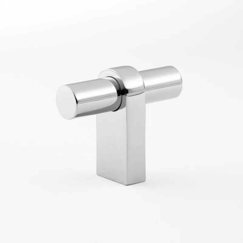 polished chrome t knob