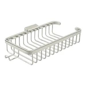 Deltana Wire Basket, 10-3/8" Rectangular, Shallow, With Hook by Deltana