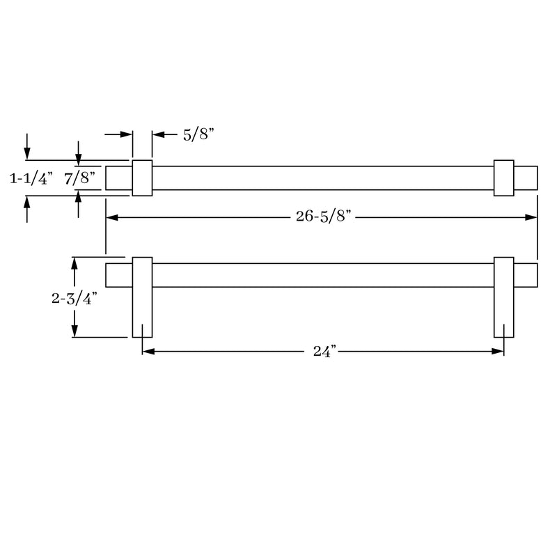 appliance pull dimension