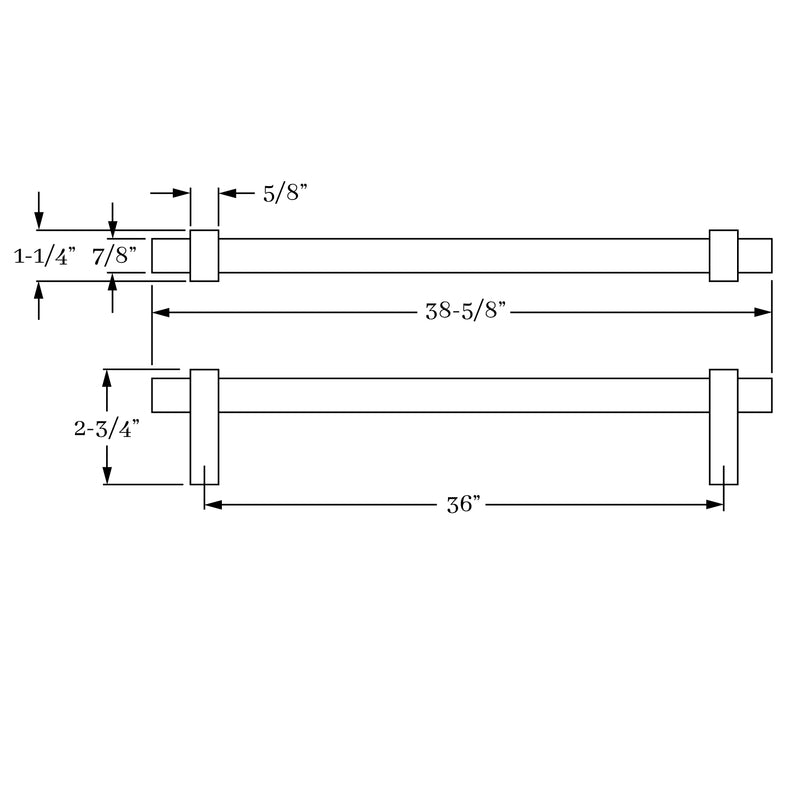 appliance pull dimension