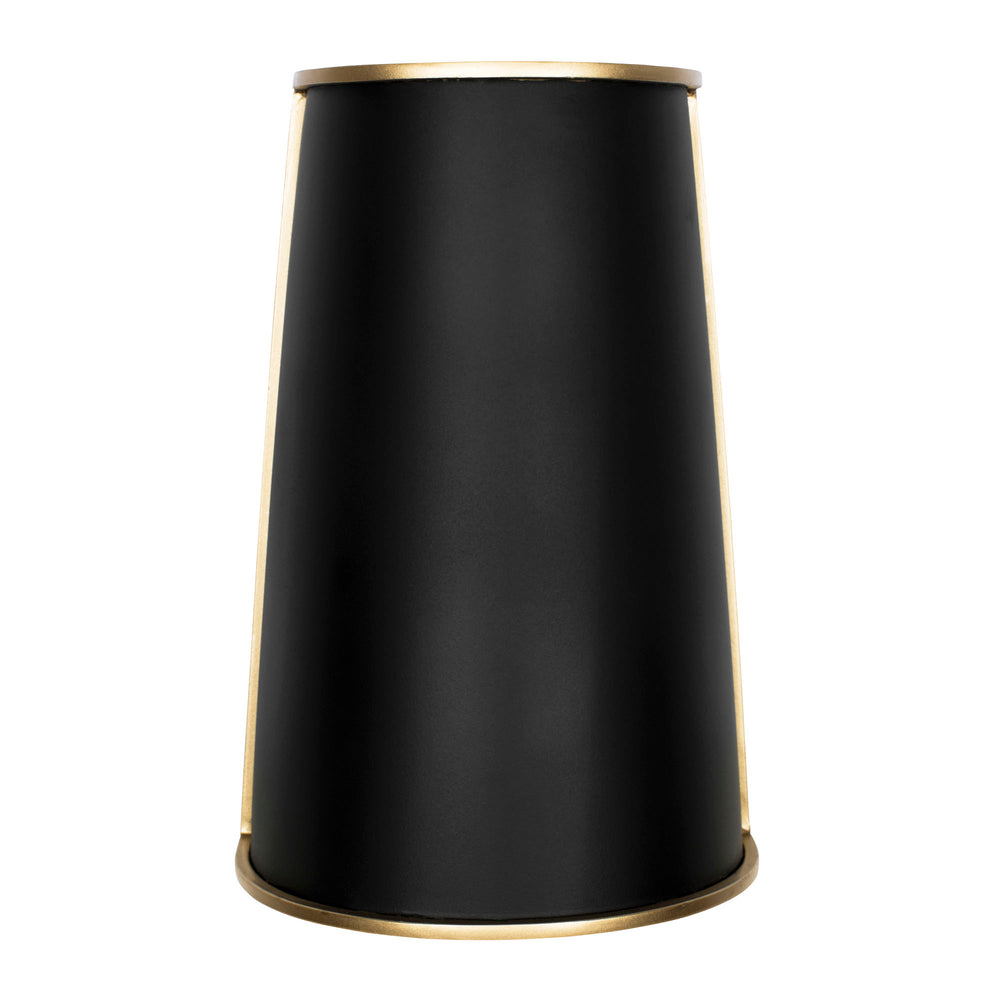matte black/french gold wall mount light