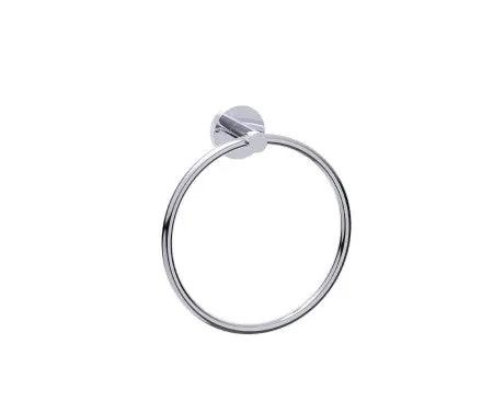 polished chrome towel ring