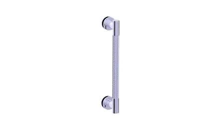 polished chrome door handle