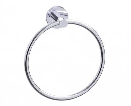 polished chrome towel ring