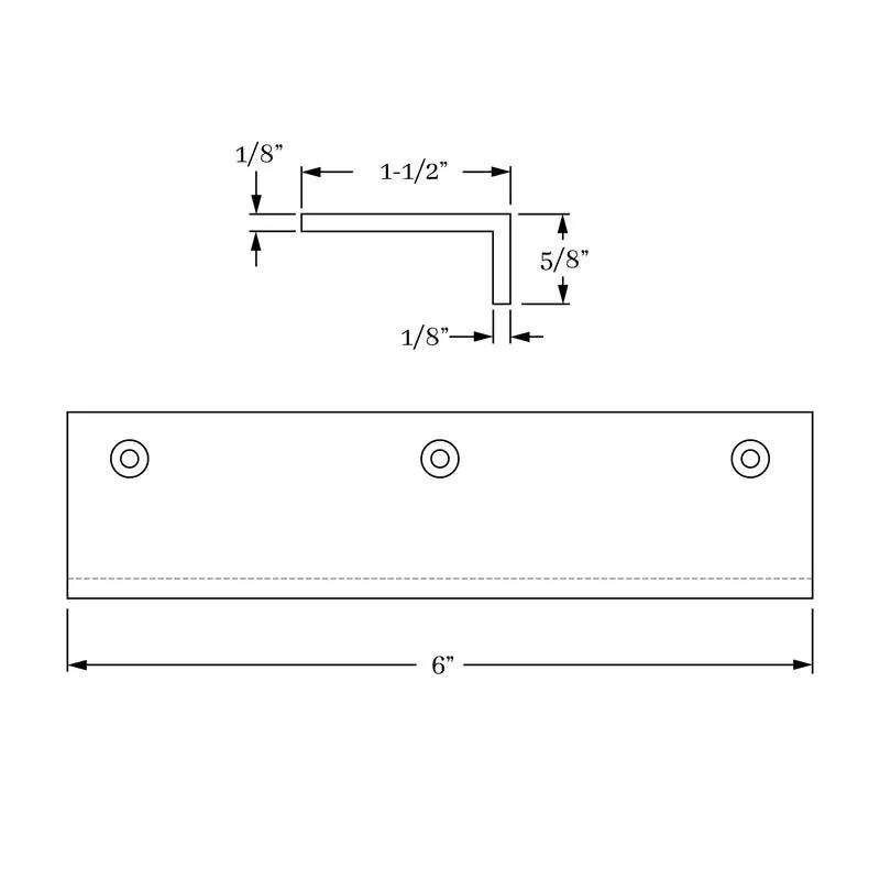 edge pull dimension