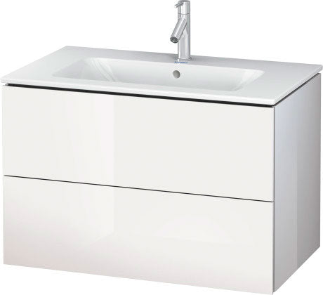 Duravit L-Cube Two Drawer 32" Wall-Mount Vanity Unit