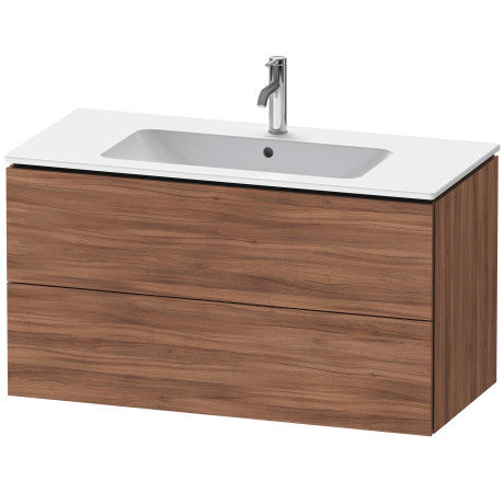 Duravit L-Cube Two Drawer 40" Wall-Mount Vanity Unit by Duravit