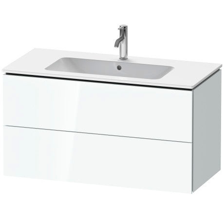 Duravit L-Cube Two Drawer 40" Wall-Mount Vanity Unit by Duravit