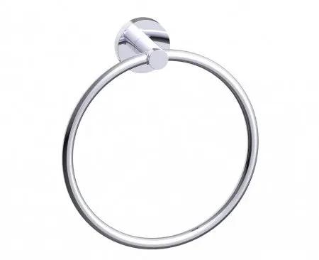 polished chrome towel ring