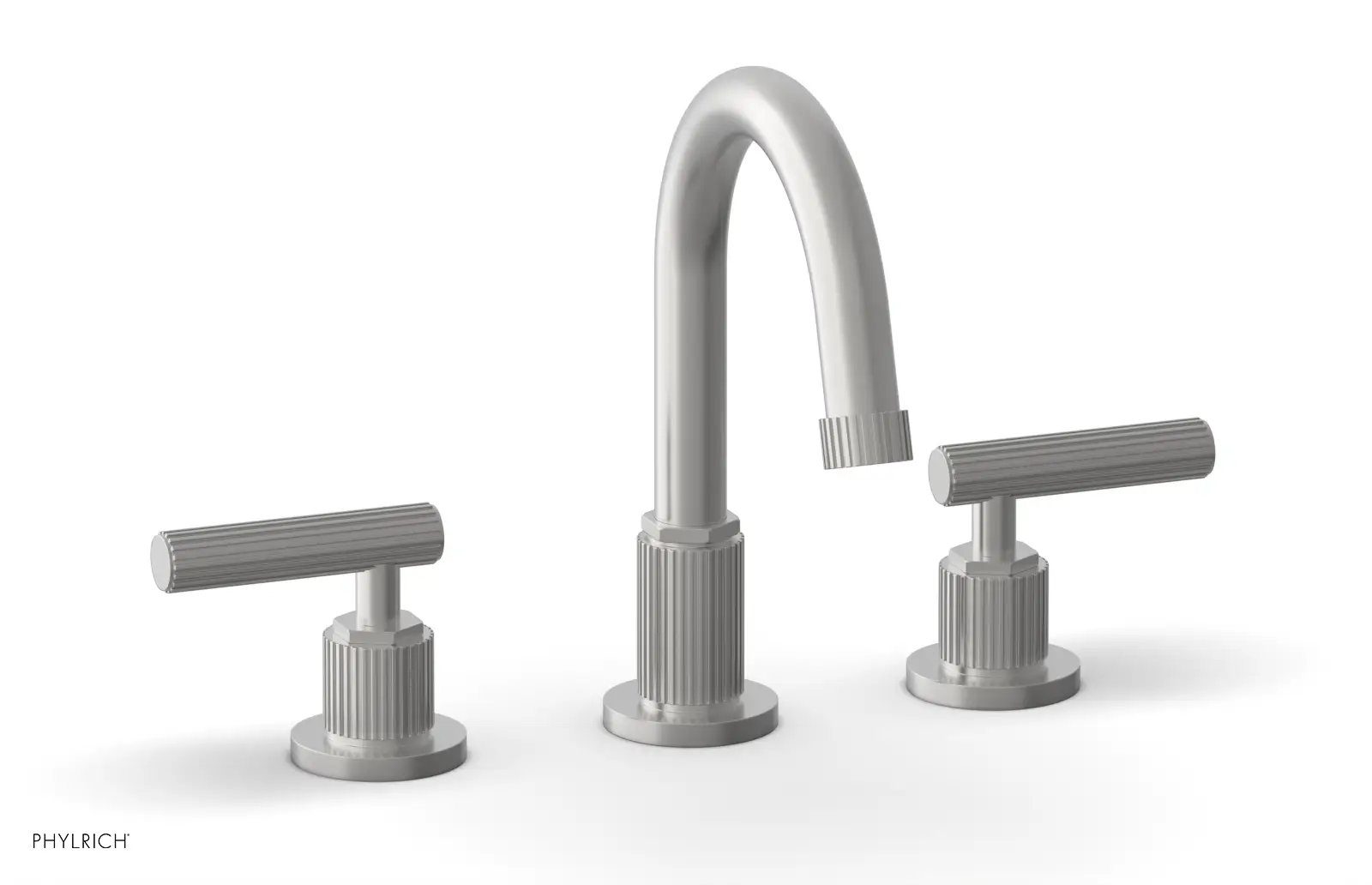 Phylrich Dustrie Grooved Widespread Faucet with Lever Handle by Phylrich