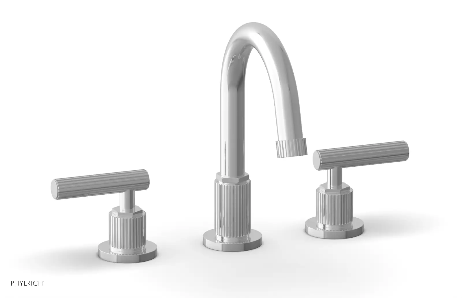 polished chrome bathroom faucet