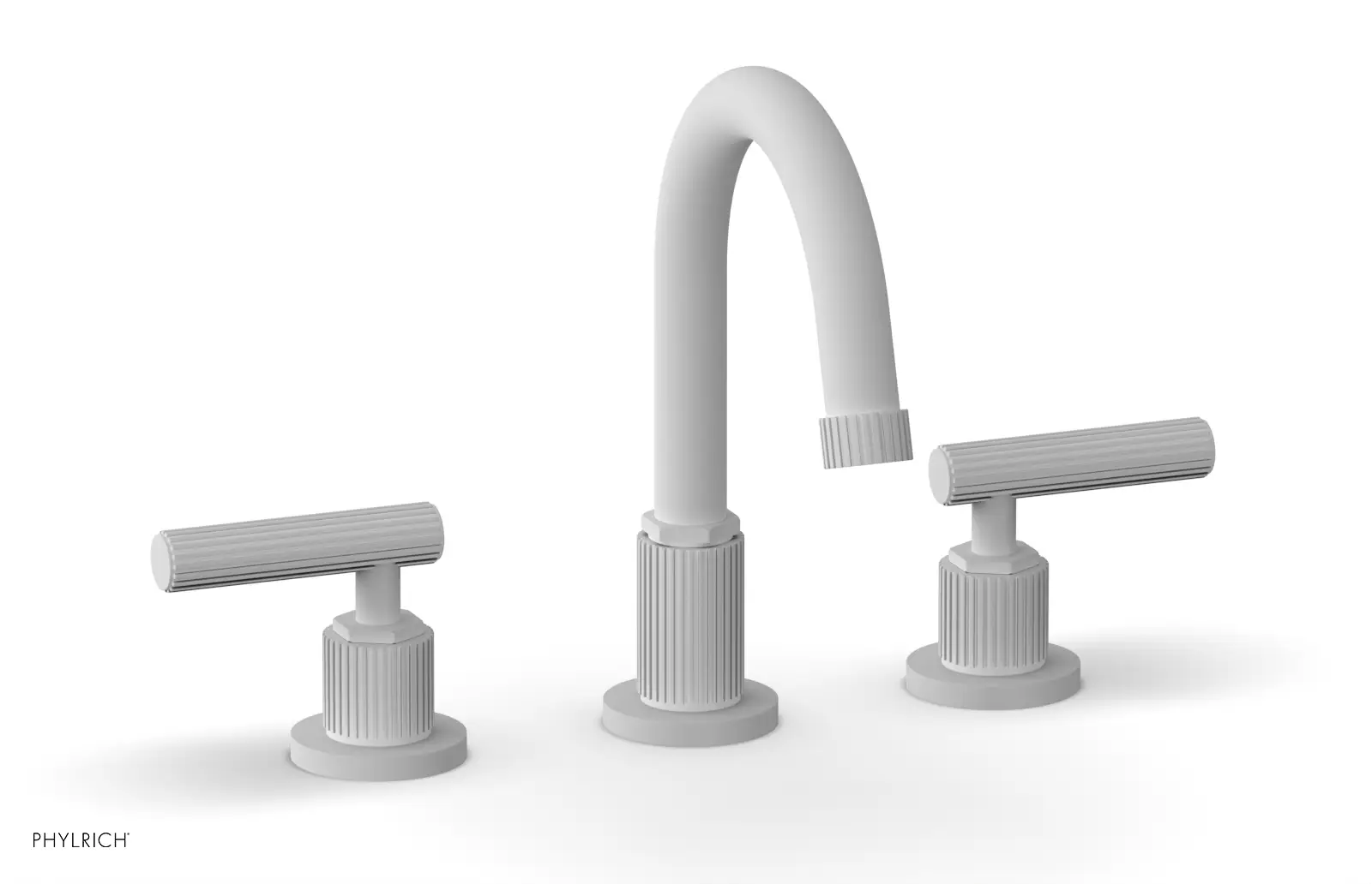 Phylrich Dustrie Grooved Widespread Faucet with Lever Handle by Phylrich