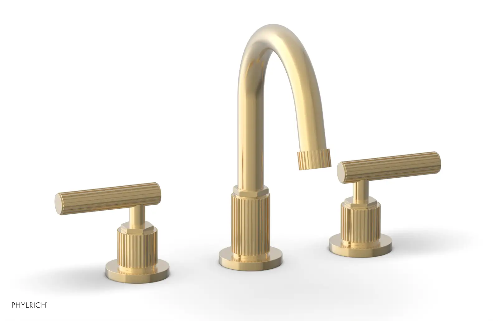 Phylrich Dustrie Grooved Widespread Faucet with Lever Handle by Phylrich