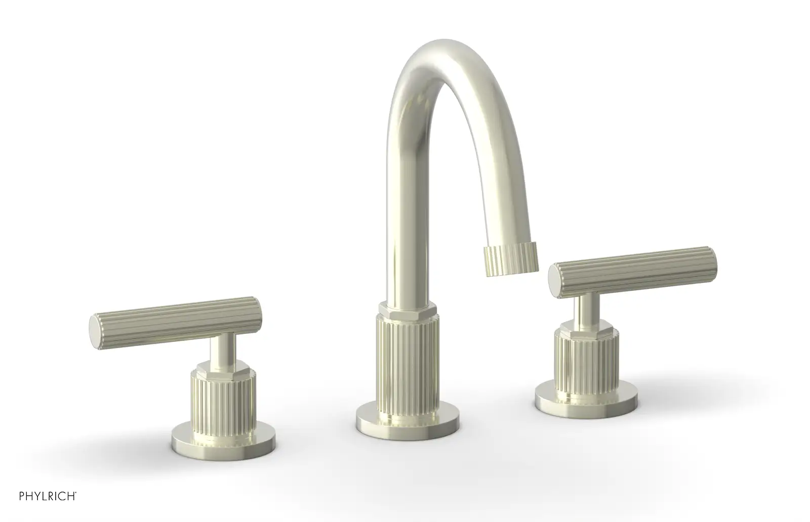 Phylrich Dustrie Grooved Widespread Faucet with Lever Handle by Phylrich