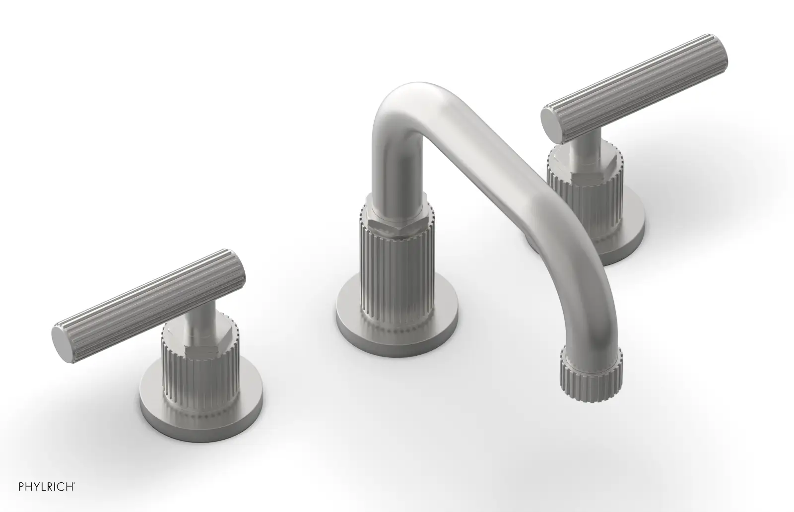 Phylrich Dustrie Grooved Widespread Faucet with Lever Handle by Phylrich
