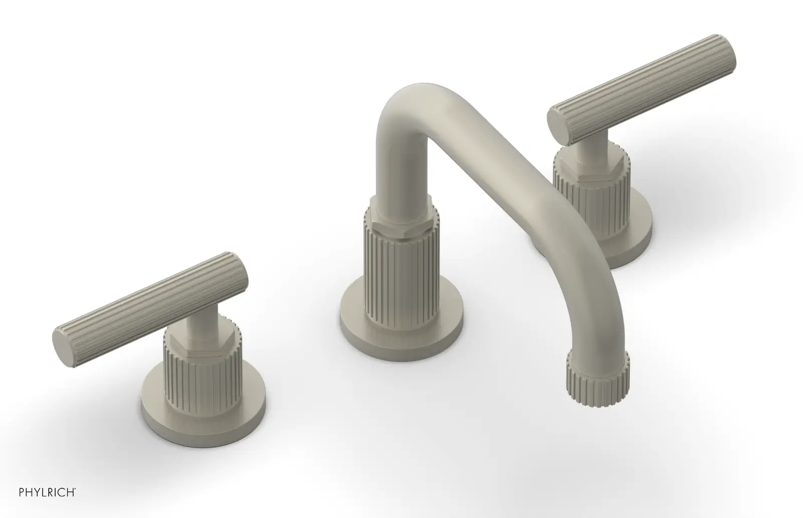 Phylrich Dustrie Grooved Widespread Faucet with Lever Handle by Phylrich
