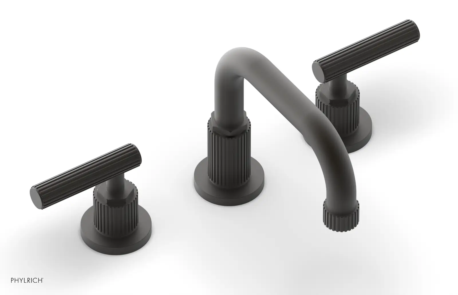 Phylrich Dustrie Grooved Widespread Faucet with Lever Handle by Phylrich