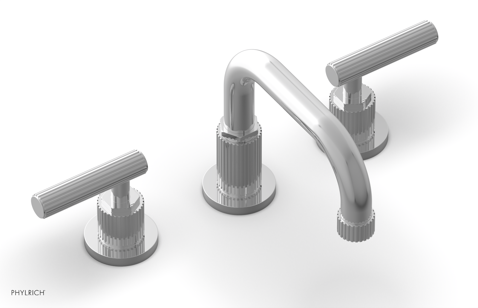 polished chrome bathroom faucet