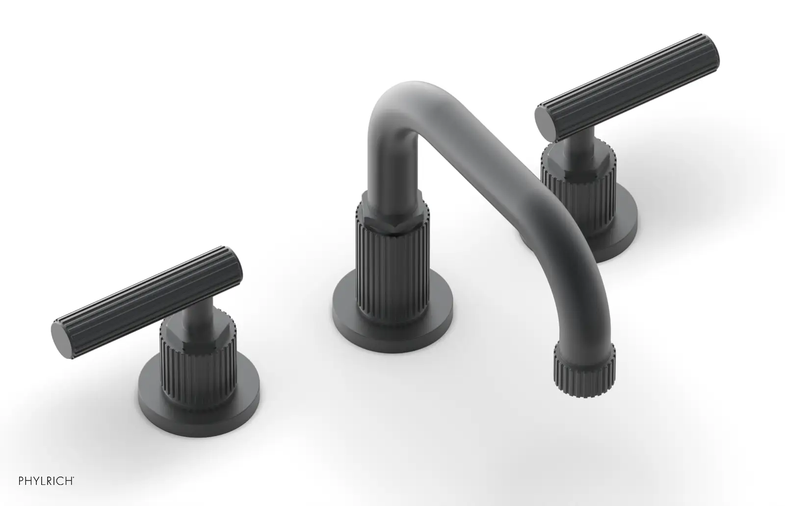 Phylrich Dustrie Grooved Widespread Faucet with Lever Handle by Phylrich