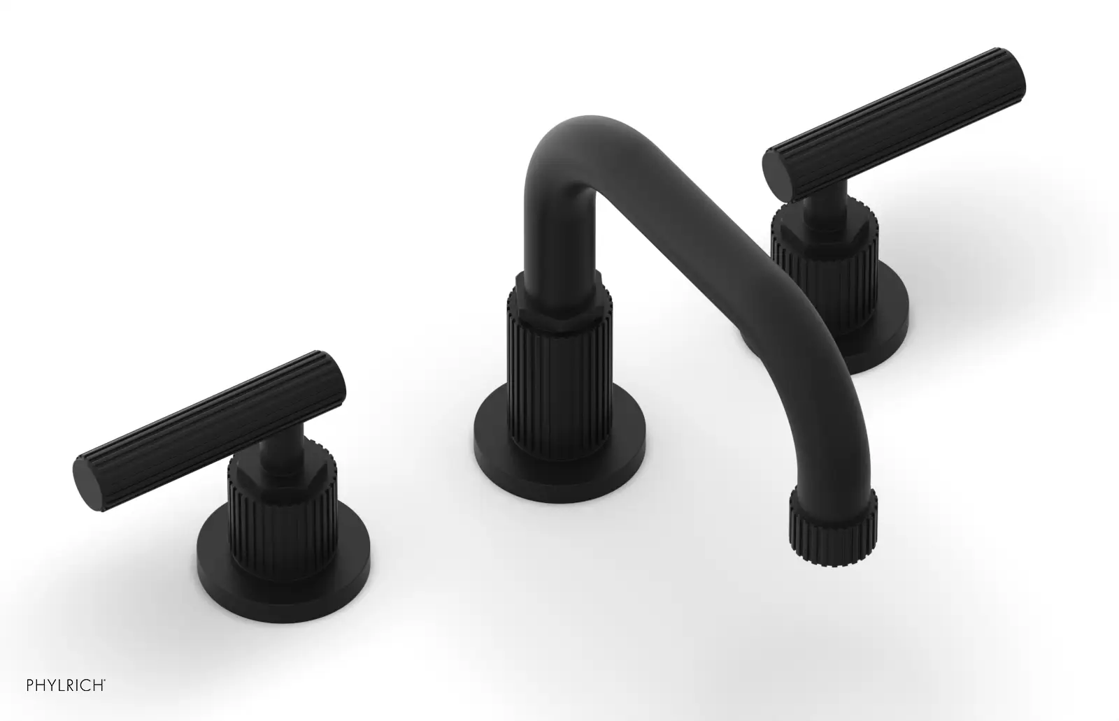 Phylrich Dustrie Grooved Widespread Faucet with Lever Handle by Phylrich