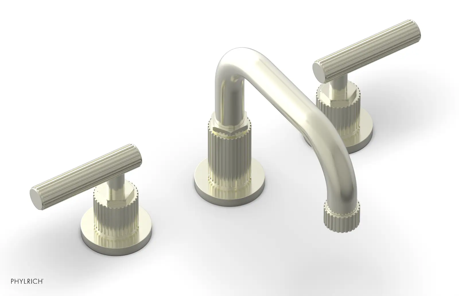 Phylrich Dustrie Grooved Widespread Faucet with Lever Handle by Phylrich