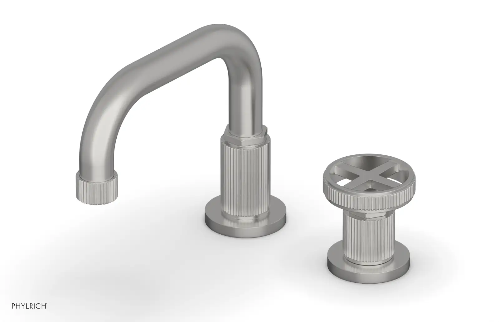 Phylrich Dustrie Low Spout Single Handle Faucet with Cross Handle by Phylrich