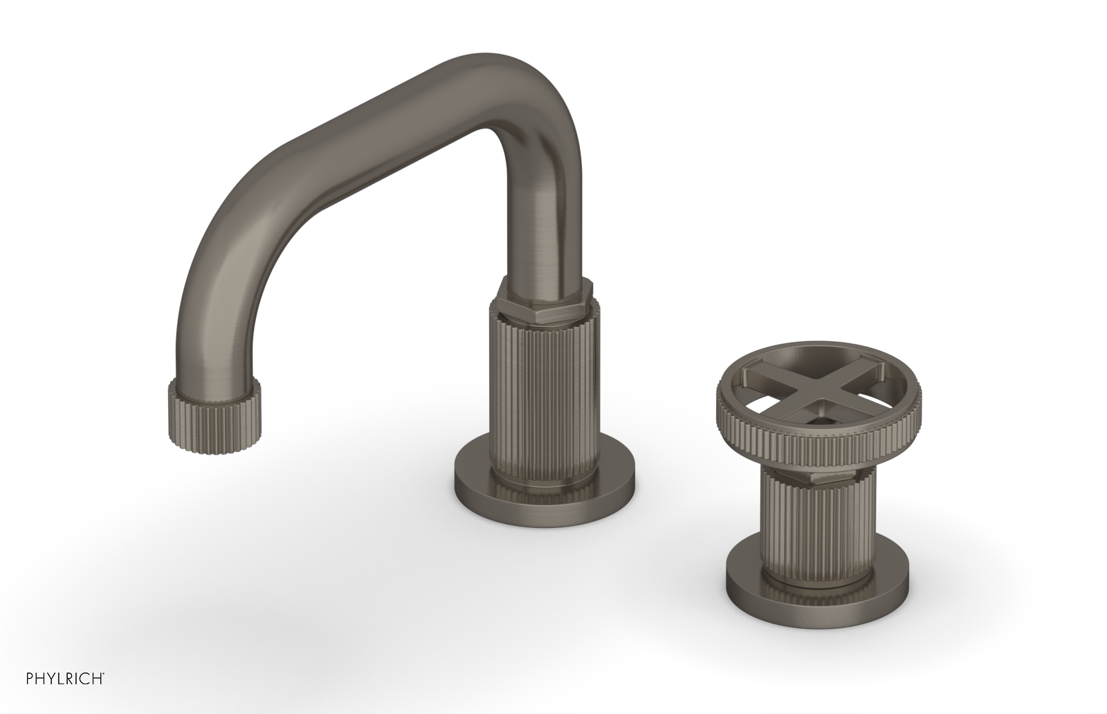 Phylrich Dustrie Low Spout Single Handle Faucet with Cross Handle by Phylrich