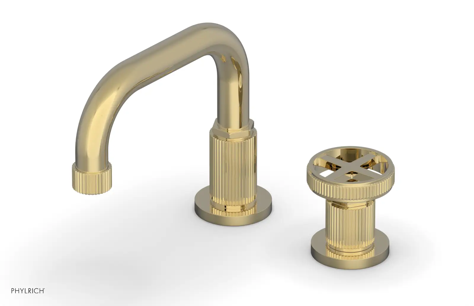 Phylrich Dustrie Low Spout Single Handle Faucet with Cross Handle by Phylrich