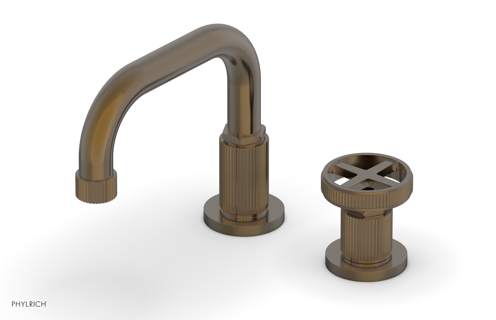 Phylrich Dustrie Low Spout Single Handle Faucet with Cross Handle by Phylrich