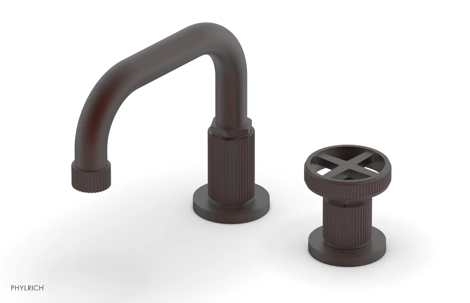 Phylrich Dustrie Low Spout Single Handle Faucet with Cross Handle by Phylrich