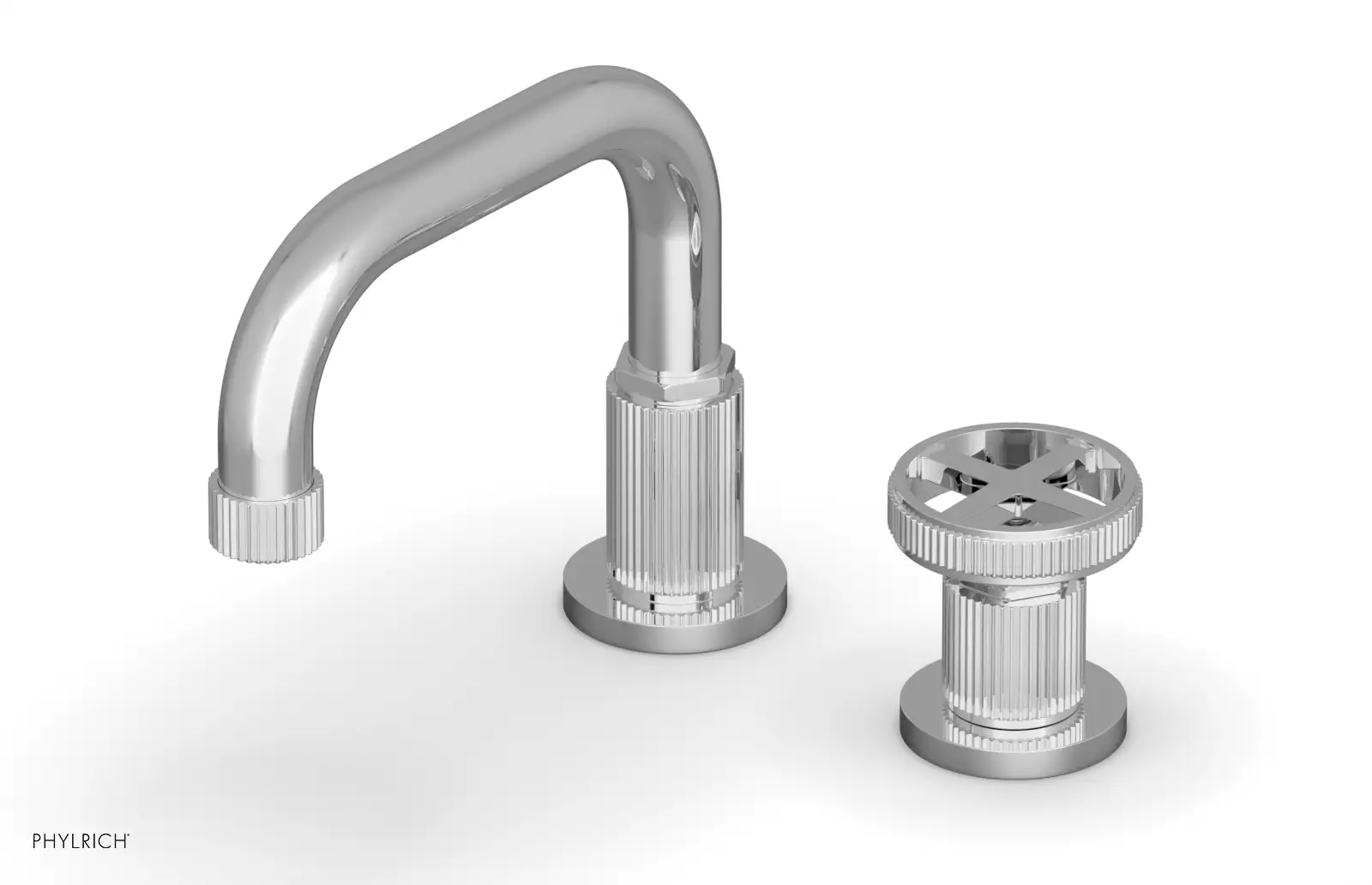 polished chrome bathroom faucet