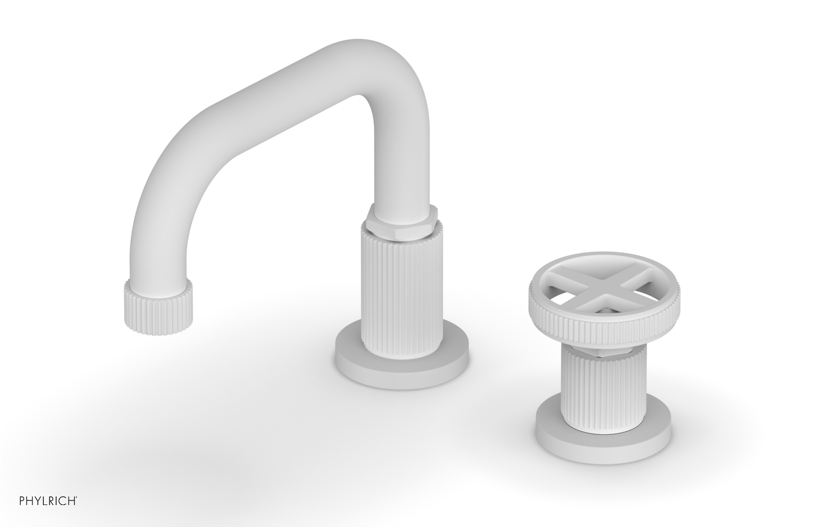 Phylrich Dustrie Low Spout Single Handle Faucet with Cross Handle by Phylrich
